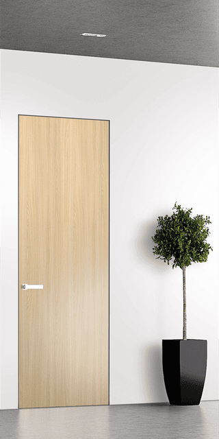 OPTIMA LOIRE ASH INVISIBLE METAL FRAME BELLDINNI MODERN INTERIOR DOOR