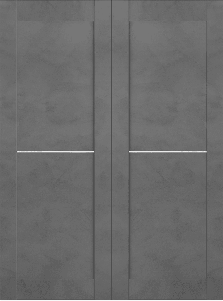 AVON 07 1H DARK URBAN DOUBLE BI-FOLD BELLDINNI MODERN INTERIOR DOOR - 3