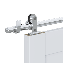 SMART PRO 5 LITE VETRO POLAR WHITE DOUBLE BARN BELLDINNI MODERN INTERIOR DOOR - 3