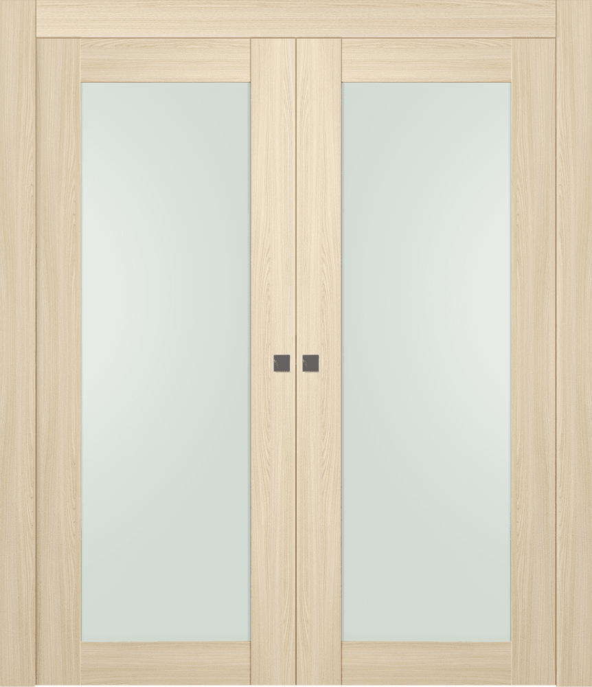 AVON 207 VETRO LOIRE ASH DOUBLE POCKET DOORS BELLDINNI MODERN INTERIOR DOOR - 1