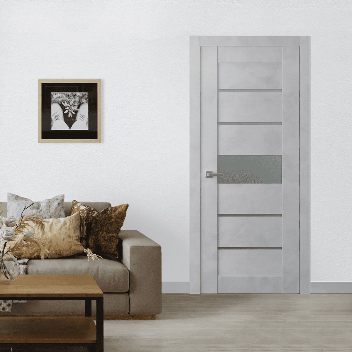 AVON 07-06 VETRO LIGHT URBAN SWING BELLDINNI MODERN INTERIOR DOOR - 2