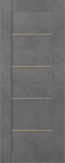 AVON 07 4H GOLD DARK URBAN SLAB BELLDINNI MODERN INTERIOR DOOR - 1