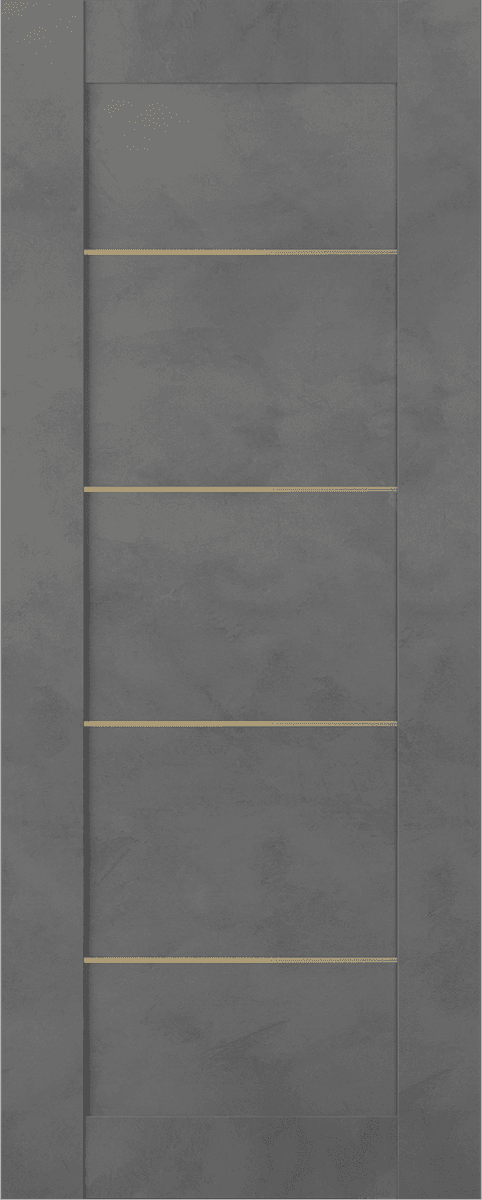 AVON 07 4H GOLD DARK URBAN SLAB BELLDINNI MODERN INTERIOR DOOR - 1