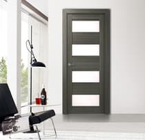 DELLA VETRO GRAY OAK BARN BELLDINNI MODERN INTERIOR DOOR - 9