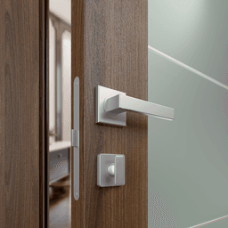 AVON 202 4H VETRO PECAN NUTWOOD DOUBLE DOORS BELLDINNI MODERN INTERIOR DOOR - 3