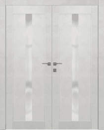 AVON 101 VETRO LIGHT URBAN DOUBLE DOORS BELLDINNI MODERN INTERIOR DOOR - 1