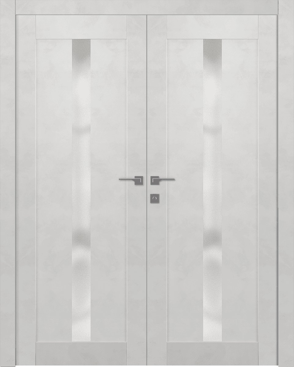 AVON 101 VETRO LIGHT URBAN DOUBLE DOORS BELLDINNI MODERN INTERIOR DOOR - 1