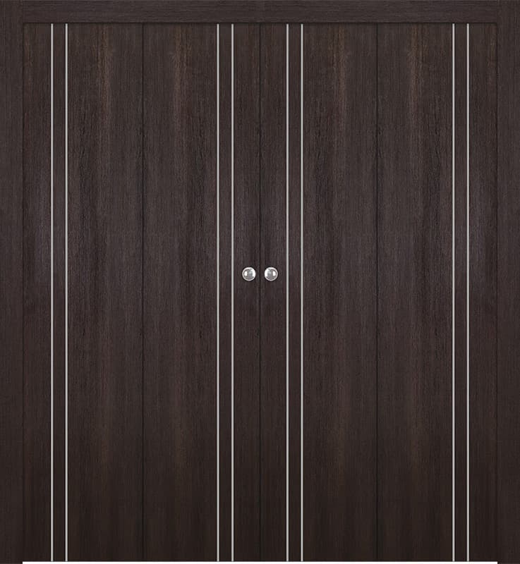 OPTIMA 2V VERALINGA OAK DOUBLE BI-FOLD BELLDINNI MODERN INTERIOR DOOR - 1