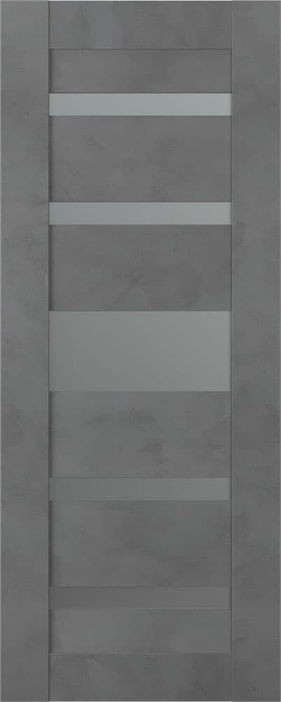 AVON 07-05 VETRO DARK URBAN SLAB BELLDINNI MODERN INTERIOR DOOR - 1