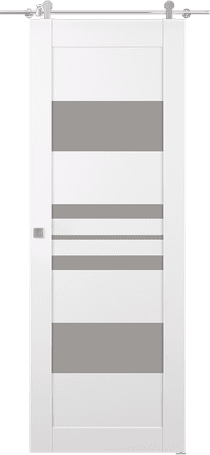 ROMI VETRO SNOW WHITE BARN BELLDINNI MODERN INTERIOR DOOR - 1