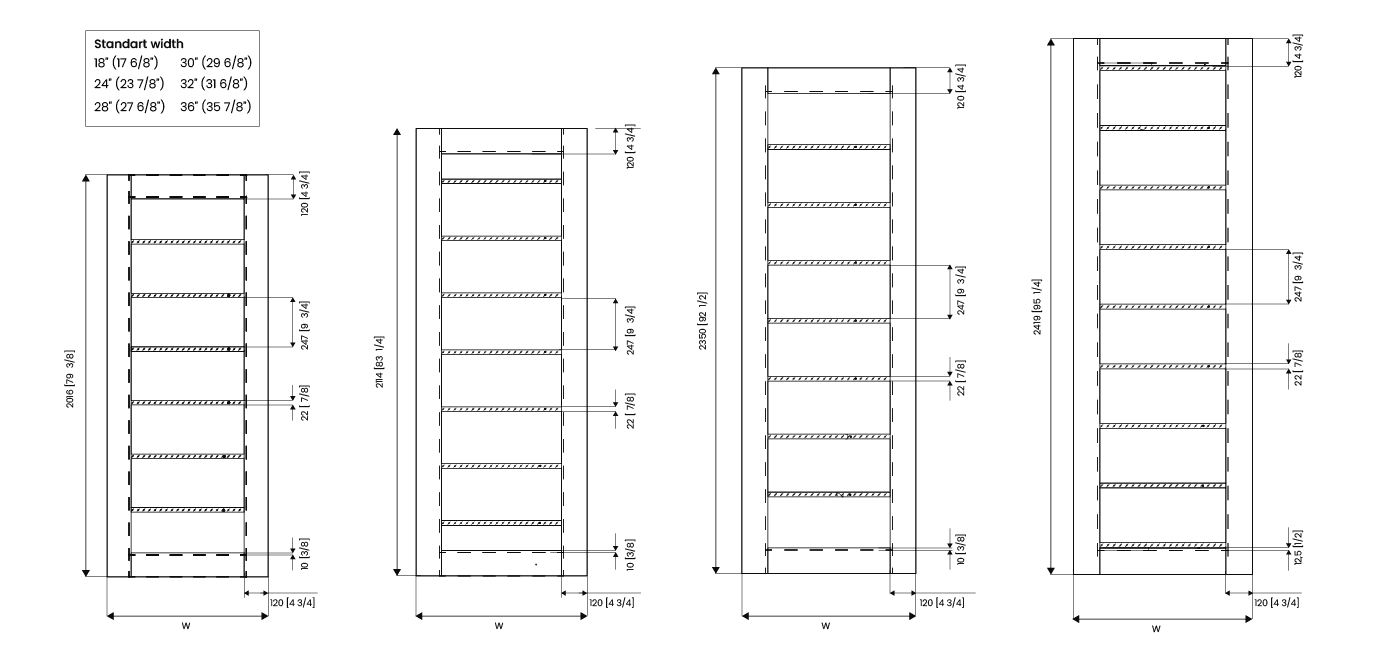 ALBA GRAY OAK DOUBLE MAGIC BELLDINNI MODERN INTERIOR DOOR - 4