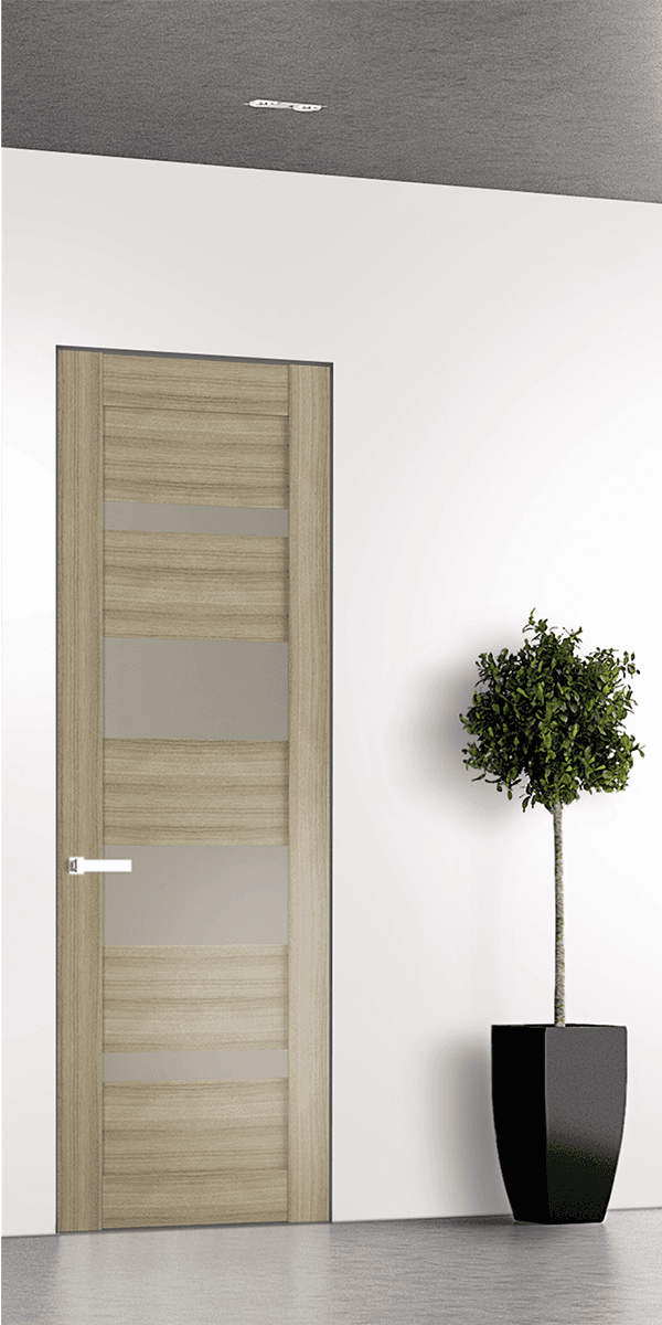 MIRELLA VETRO SHAMBOR INVISIBLE METAL FRAME BELLDINNI MODERN INTERIOR DOOR - 1