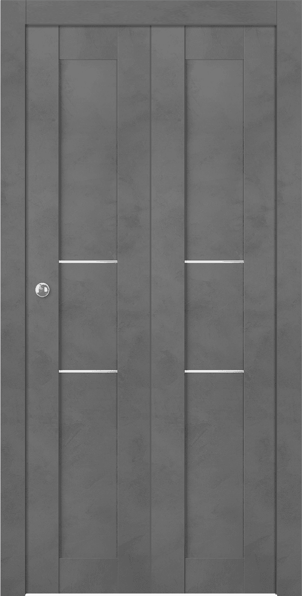 AVON 07 2H DARK URBAN BI-FOLD BELLDINNI MODERN INTERIOR DOOR - 1