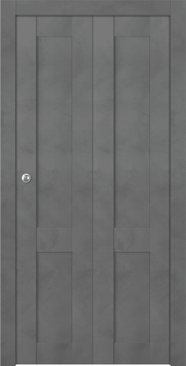 AVON 07 R DARK URBAN DOUBLE BI-FOLD BELLDINNI MODERN INTERIOR DOOR - 1