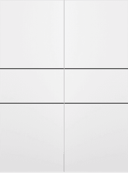 OPTIMA 2H BLACK SNOW WHITE DOUBLE INVISIBLE METAL FRAME BELLDINNI MODERN INTERIOR DOOR - 2