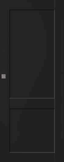 SHAKER 2 PANEL BLACK MATTE MAGIC BELLDINNI MODERN INTERIOR DOOR - 1