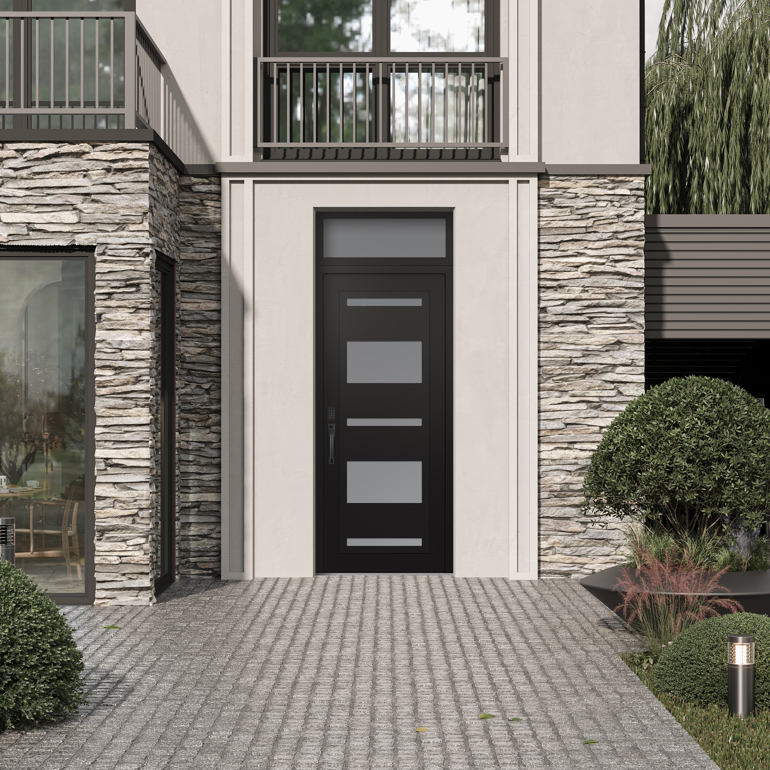 Modern Steel Front Door Diamond C10 - 5