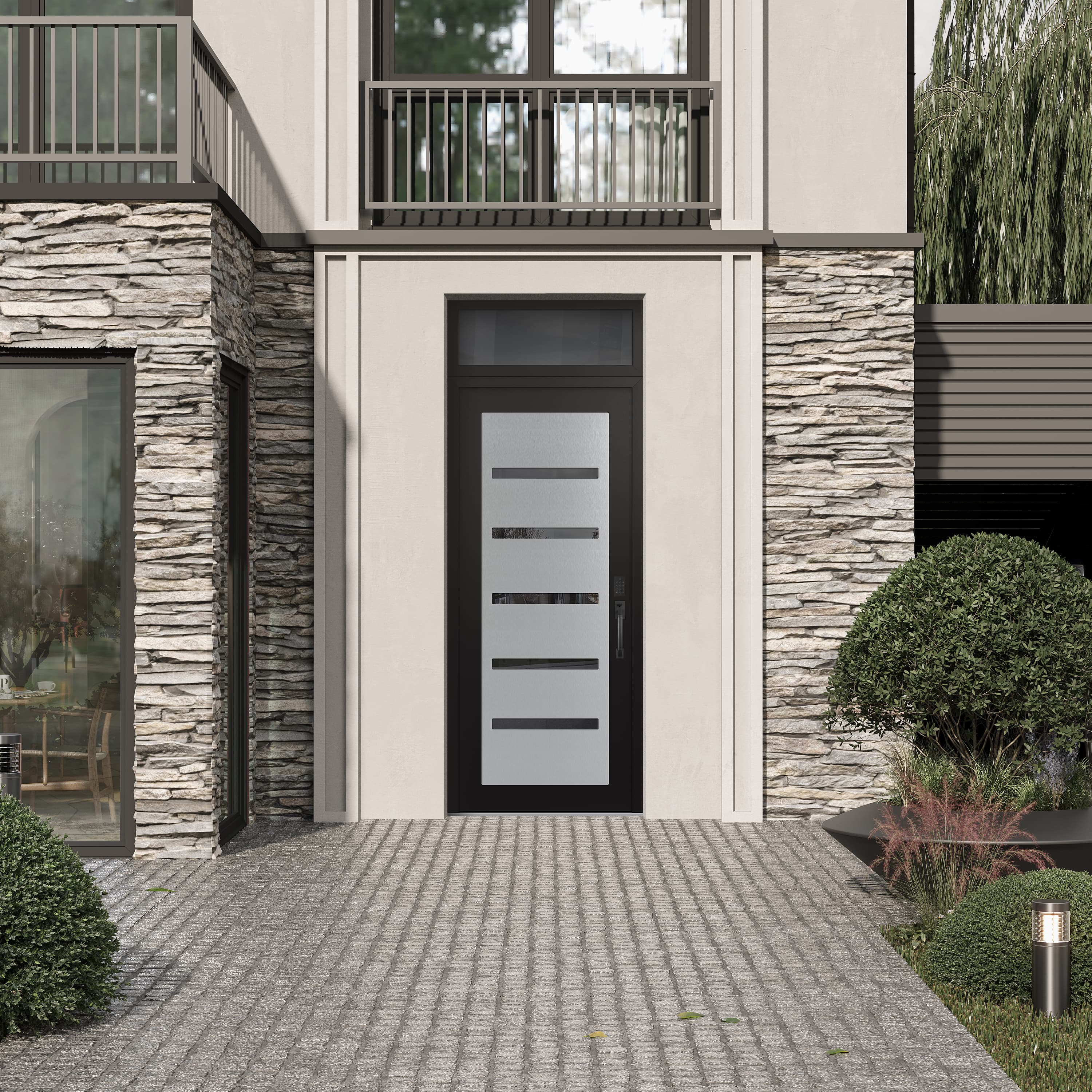 Modern Steel Front Door Diamond C7 - 4