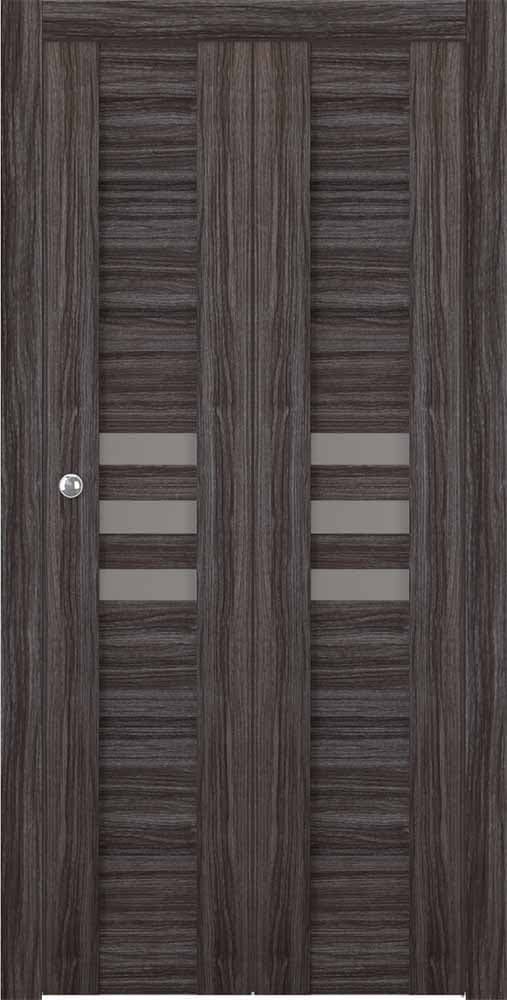 DOME VETRO GRAY OAK BI-FOLD BELLDINNI MODERN INTERIOR DOOR - 1