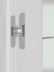 SMART PRO H3G 4H BLACK STRIPS VETRO POLAR WHITE DOUBLE INVISIBLE METAL FRAME BELLDINNI MODERN INTERIOR DOOR - 4