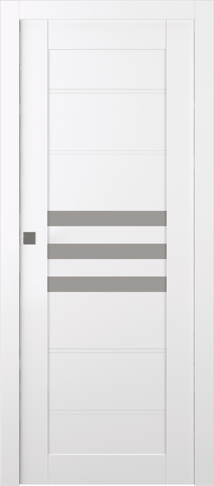 DOME VETRO SNOW WHITE POCKET BELLDINNI MODERN INTERIOR DOOR - 6