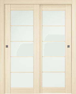 AVON 5 LITE VETRO LOIRE ASH BYPASS BELLDINNI MODERN INTERIOR DOOR - 1