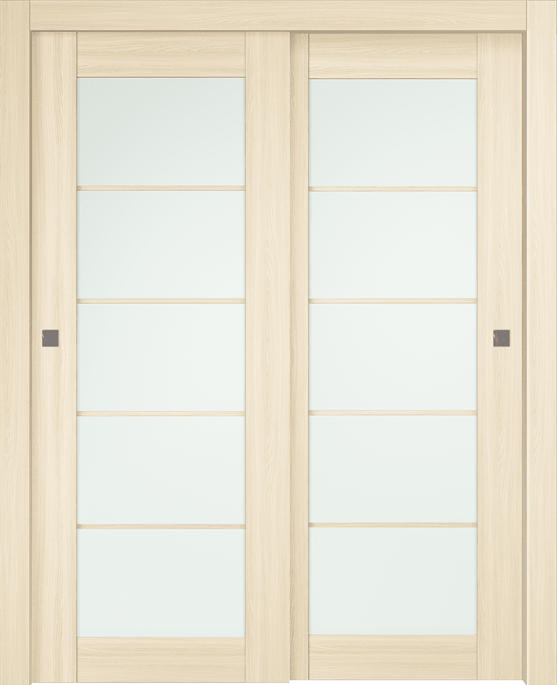 AVON 5 LITE VETRO LOIRE ASH BYPASS BELLDINNI MODERN INTERIOR DOOR - 1