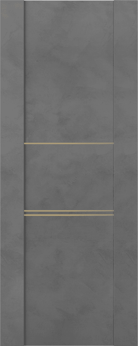 AVON 01 3H GOLD DARK URBAN SLAB BELLDINNI MODERN INTERIOR DOOR - 1