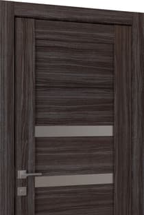DORA VETRO GRAY OAK DOUBLE POCKET BELLDINNI MODERN INTERIOR DOOR - 2