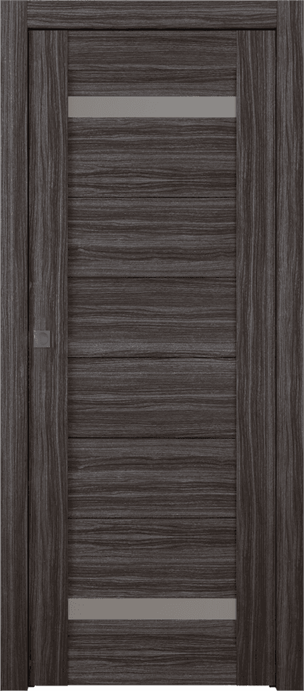 PERLA VETRO GRAY OAK SWING BELLDINNI MODERN INTERIOR DOOR - 1