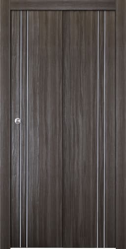 PALLADIO 2V GRAY OAK BI-FOLD BELLDINNI MODERN INTERIOR DOOR - 1