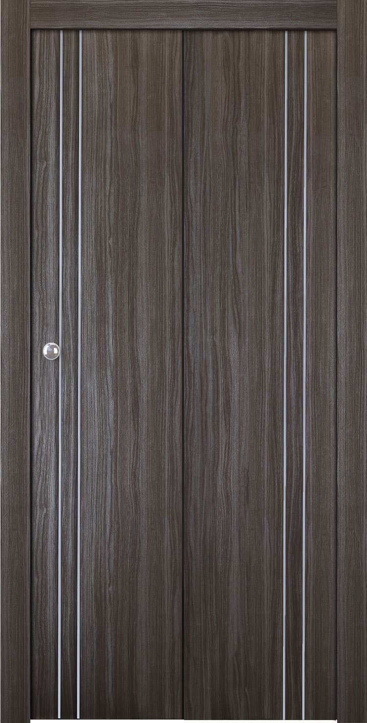 PALLADIO 2V GRAY OAK BI-FOLD BELLDINNI MODERN INTERIOR DOOR - 1