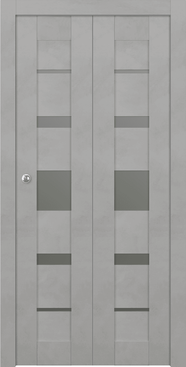 AVON 07-03 VETRO LIGHT URBAN DOUBLE BI-FOLD BELLDINNI MODERN INTERIOR DOOR - 1