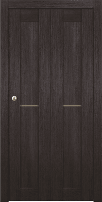 AVON 07 1H GOLD VERALINGA OAK BI-FOLD BELLDINNI MODERN INTERIOR DOOR - 1