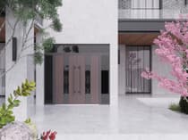 Double metal-aluminum modern exterior door Ronex 1205 - 10