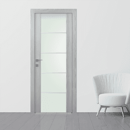 AVON 202 4H VETRO RIBEIRA ASH SWING BELLDINNI MODERN INTERIOR DOOR - 7