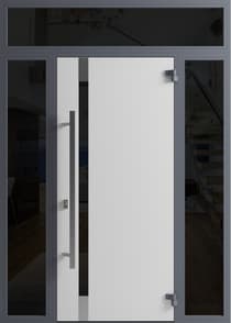 Single metal-aluminum modern exterior door Ronex 1011 - 7