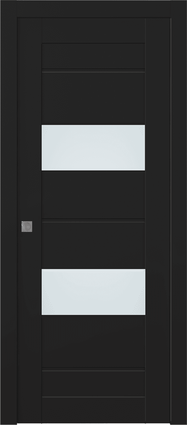 VITA VETRO BLACK MATTE POCKET BELLDINNI MODERN INTERIOR DOOR - 1