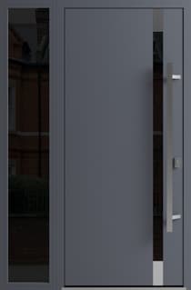 Single metal-aluminum modern exterior door Ronex 1011 - 2