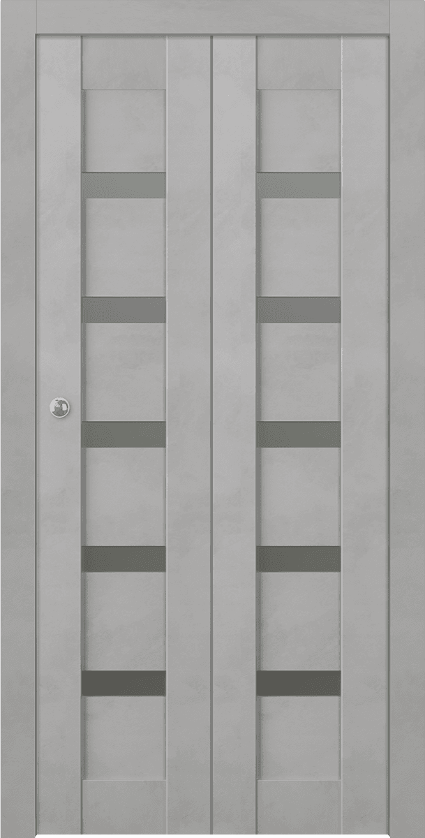 AVON 07-04 VETRO LIGHT URBAN DOUBLE BI-FOLD BELLDINNI MODERN INTERIOR DOOR - 1