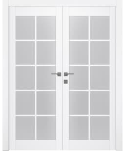 PALLADIO 10 LITE VETRO BIANCO NOBLE CLOSET BELLDINNI MODERN INTERIOR DOOR - 1