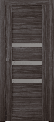 DORA VETRO GRAY OAK POCKET BELLDINNI MODERN INTERIOR DOOR - 1