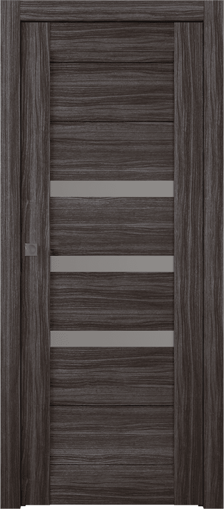 DORA VETRO GRAY OAK POCKET BELLDINNI MODERN INTERIOR DOOR - 1