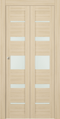 AVON 07-03 VETRO LOIRE ASH BI-FOLD DOORS BELLDINNI MODERN INTERIOR DOOR - 1