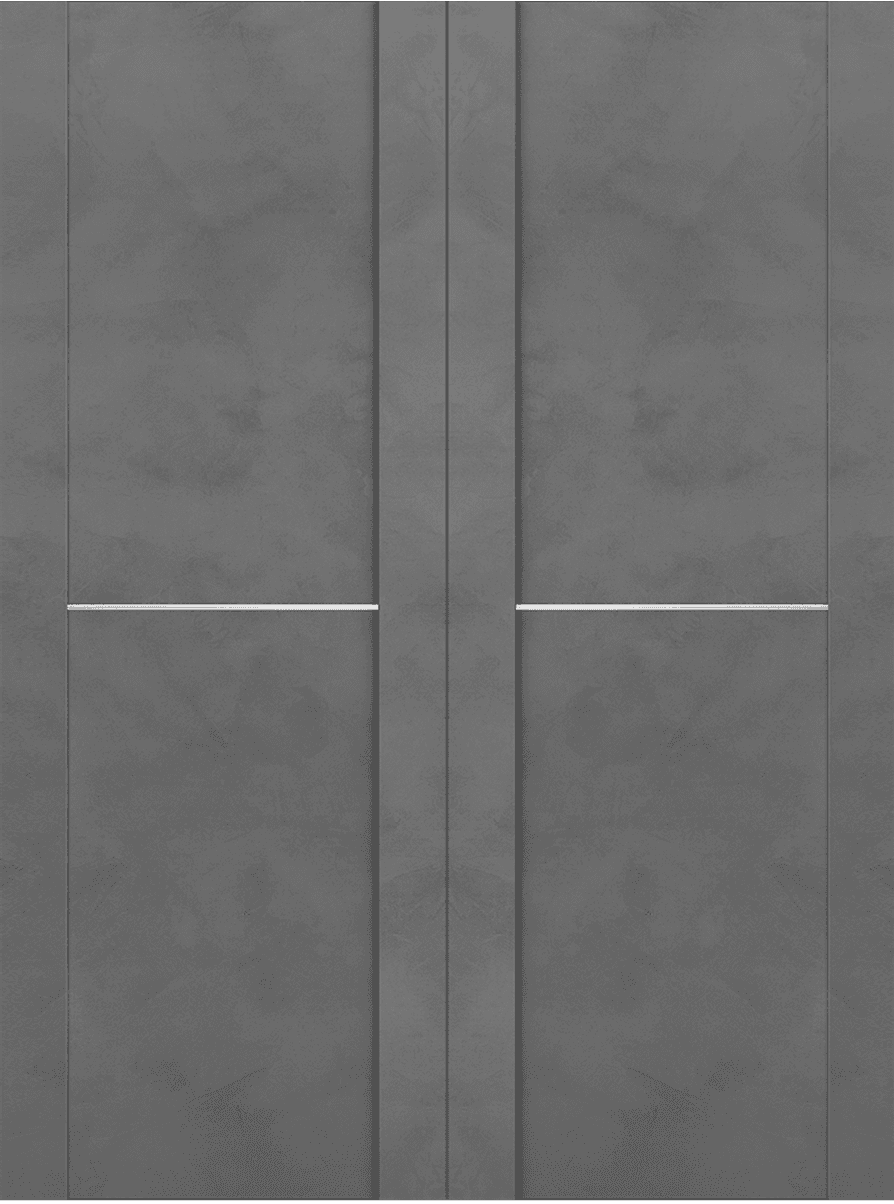 AVON 01 1H DARK URBAN DOUBLE BI-FOLD BELLDINNI MODERN INTERIOR DOOR - 3