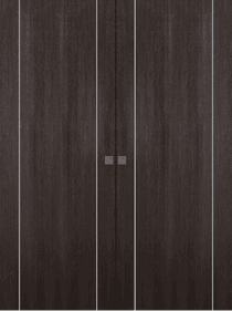 OPTIMA 2U VERALINGA OAK DOUBLE MAGIC BELLDINNI MODERN INTERIOR DOOR - 1