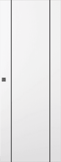 PALLADIO 2U BLACK BIANCO NOBLE DOUBLE MAGIC DOORS BELLDINNI MODERN INTERIOR DOOR - 1