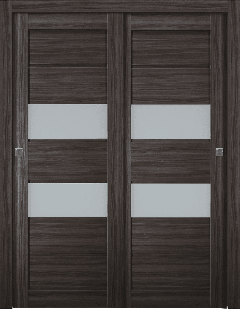 DESSA VETRO GRAY OAK BYPASS BELLDINNI MODERN INTERIOR DOOR - 5