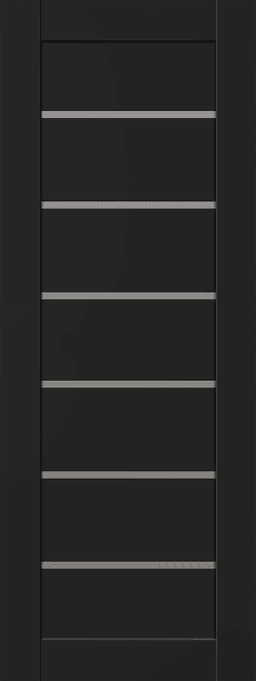 ALBA BLACK MATTE SLAB BELLDINNI MODERN INTERIOR DOOR - 1
