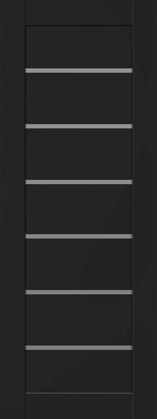 ALBA BLACK MATTE SLAB BELLDINNI MODERN INTERIOR DOOR - 1